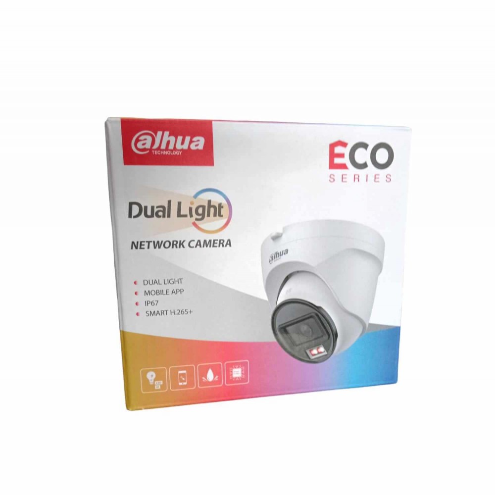 DAHUA IP 4MP SMART DUAL LIGHT DOME CAMERA DH-IPC-HDW1439T2-A-IL